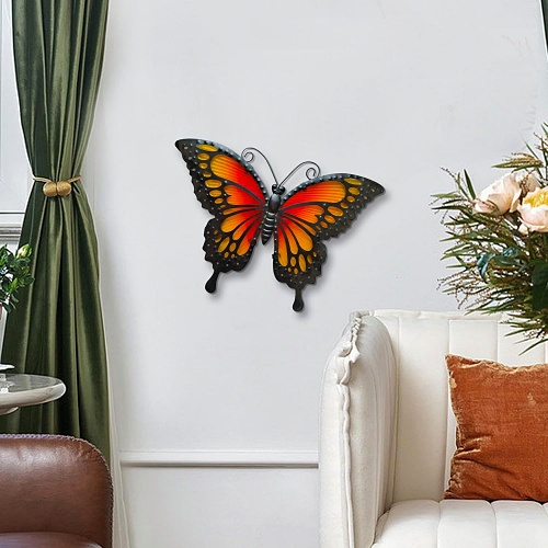Outdoor butterfly wall art