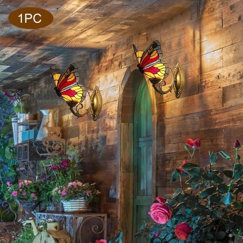 Butterfly Wall Lamp Stained Glass