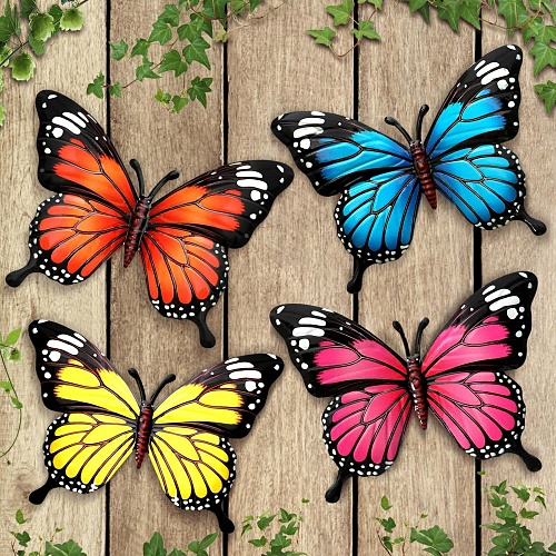 Metal wall butterflies