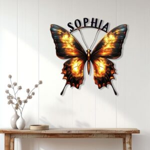 Butterfly name wall art breathtaki...