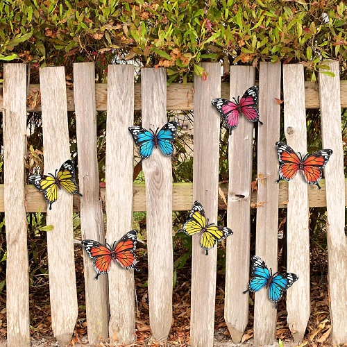Metal wall butterflies
