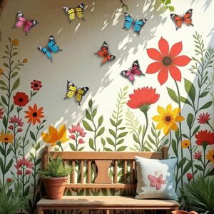 Metal wall butterflies magnificent...