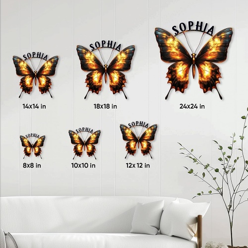 Butterfly name wall art breathtaking