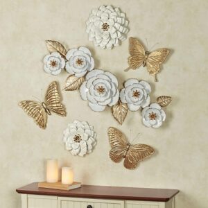 Gold butterfly wall art beautiful