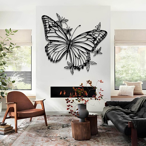 Butterfly metal art wall hanging