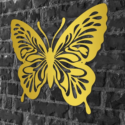 Metal butterfly wall sculpture