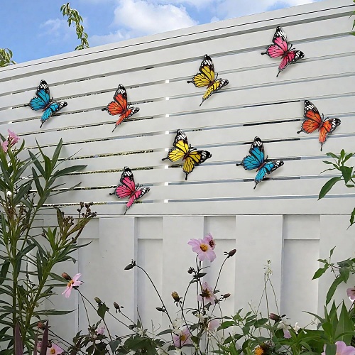 Metal wall butterflies