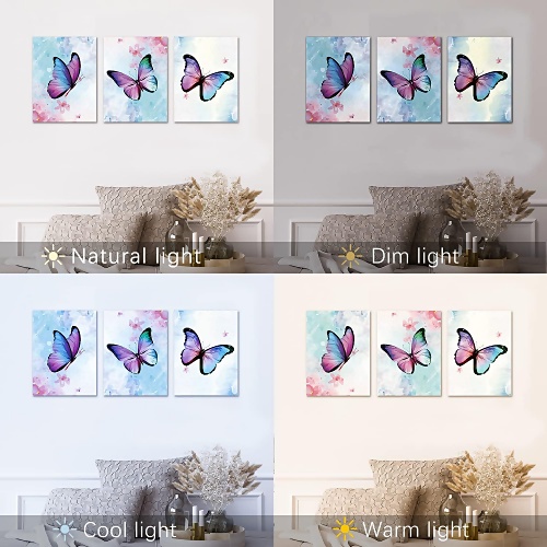 Vintage butterfly wall art