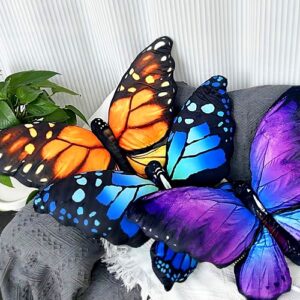 Outdoor butterfly pillows blue col...