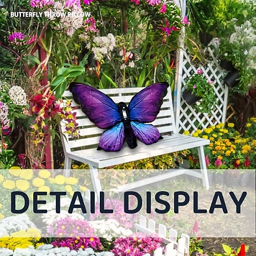 Butterfly shaped decorative pillow