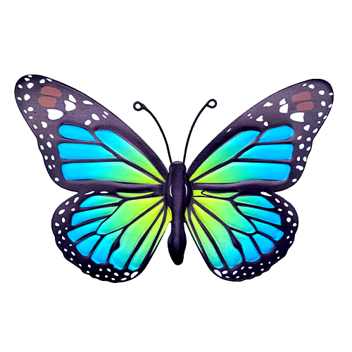 Metal butterfly wall art for outside