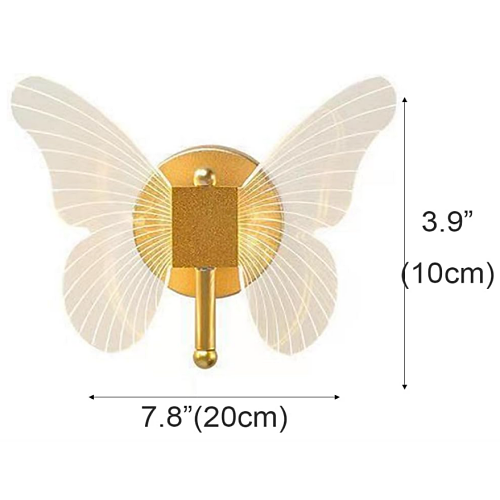 Butterfly wall lamp crystal