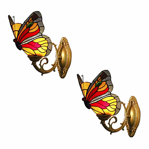 Butterfly Wall Lamp Stained Glass