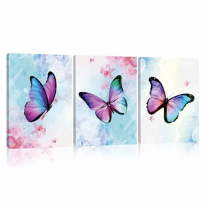 Vintage butterfly wall art romanti...