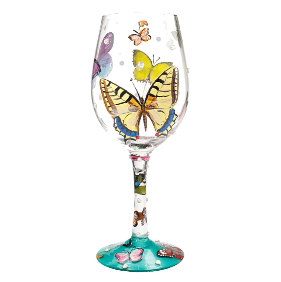 Lolita butterfly wine glass collectible
