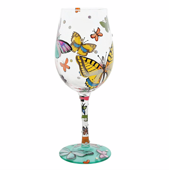 Lolita butterfly wine glass collectible