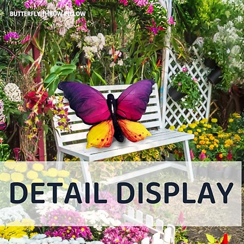 Butterfly decorative pillow