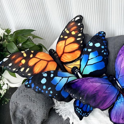 Butterfly shaped decorative pillow