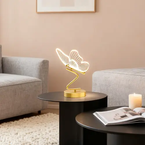 Led butterfly lights desk lamp