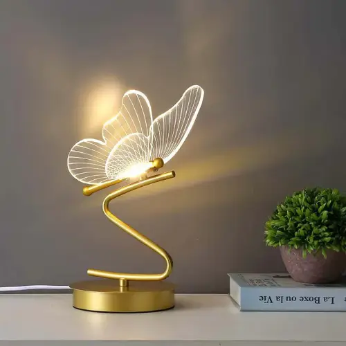 Led butterfly lights desk lamp