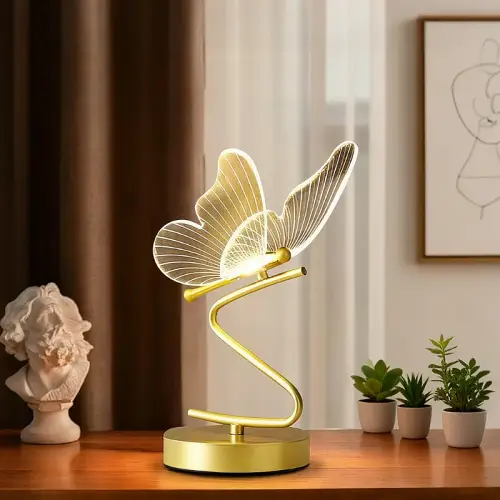 Led butterfly lights desk lamp