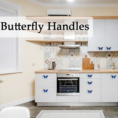 Butterfly closet door knobs