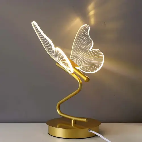Led butterfly lights desk lamp