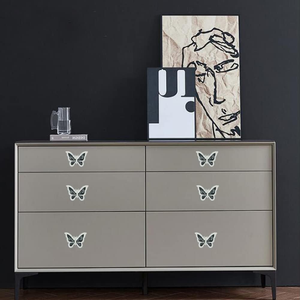 Butterfly kitchen cabinet knobs