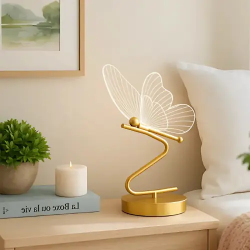 Led butterfly lights desk lamp