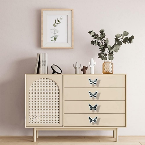 Butterfly kitchen cabinet knobs