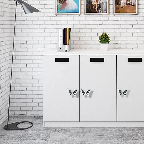 Butterfly kitchen cabinet knobs