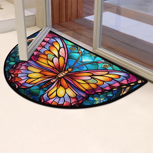 Outdoor butterfly door mat
