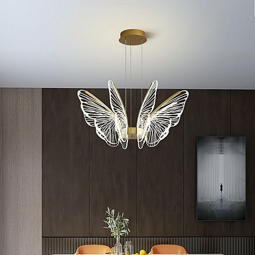 Gold butterfly chandelier