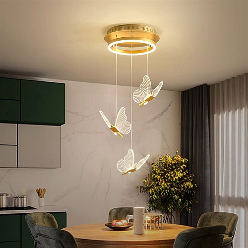 Gold Butterfly Ceiling Chandelier