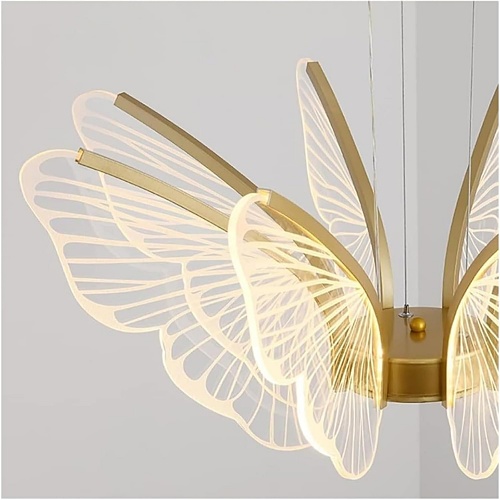 Gold butterfly chandelier