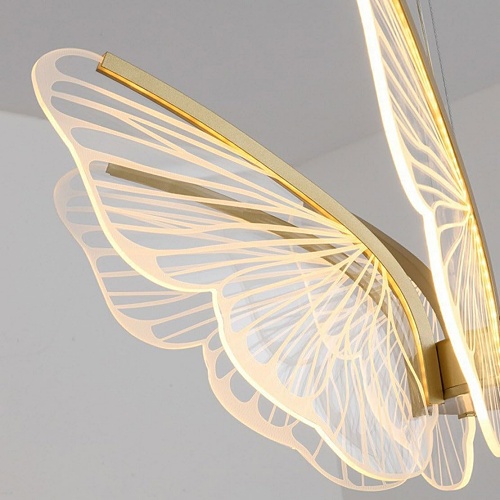 Gold butterfly chandelier
