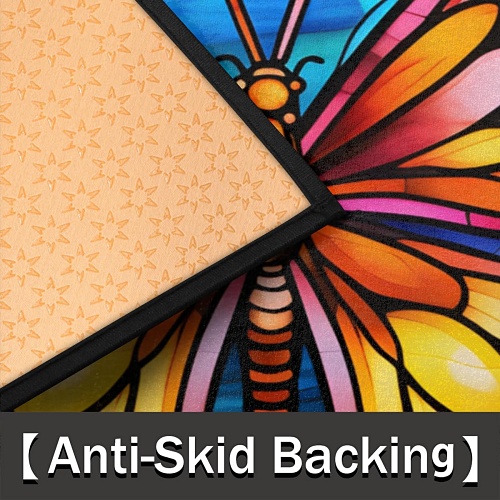 Outdoor butterfly door mat