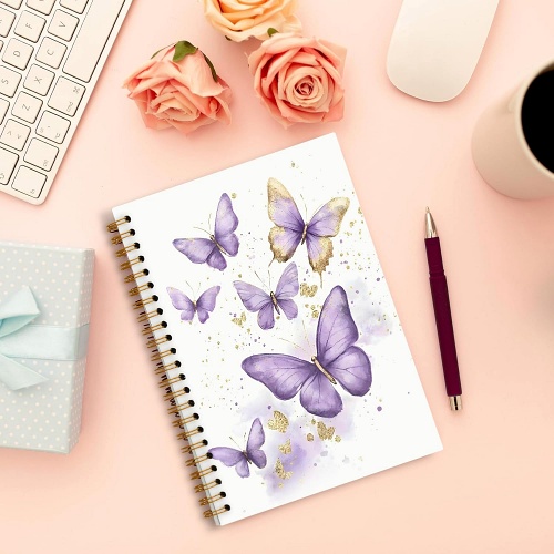 Butterfly notebook amazon relaxing purple