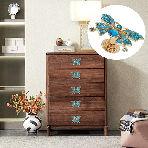 Butterfly closet door knobs