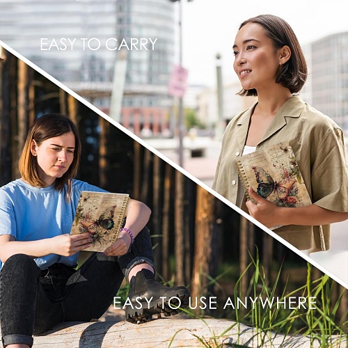 Butterfly spiral notebook