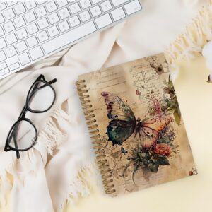 Butterfly spiral notebook vintage ...