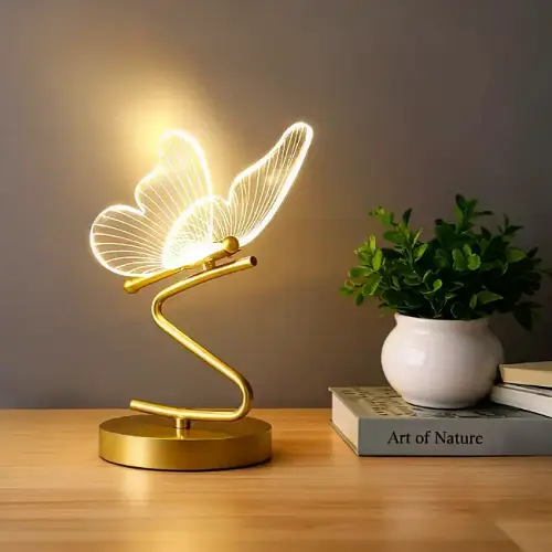 Led butterfly lights desk lamp