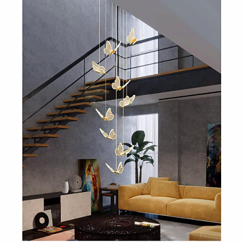 Gold Butterfly Ceiling Chandelier