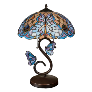 Tiffany style butterfly desk lamp