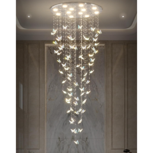 Crystal butterfly chandelier delic...