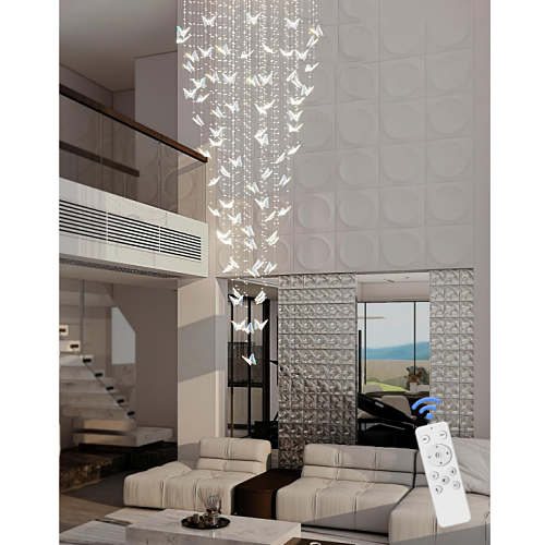 Crystal butterfly chandelier