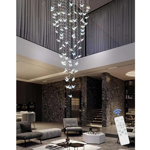 Crystal butterfly chandelier