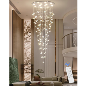 Crystal butterfly chandelier delic...