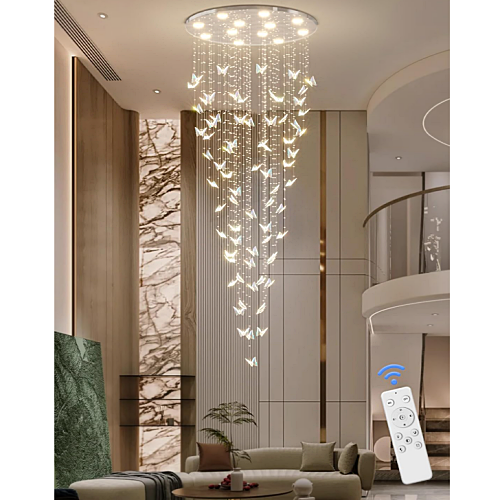 Crystal butterfly chandelier delicate style