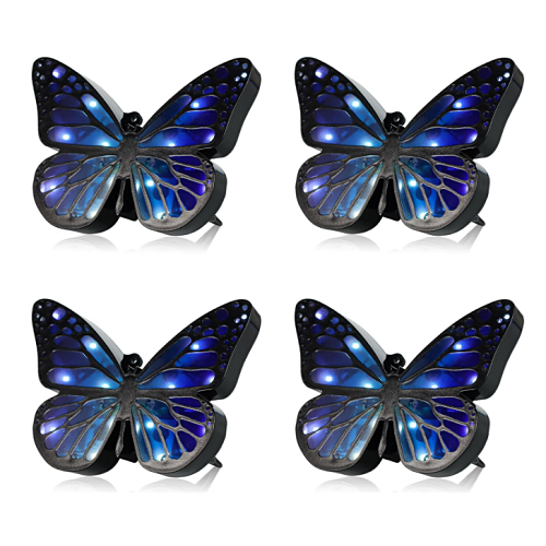 Solar powered butterfly ground lights